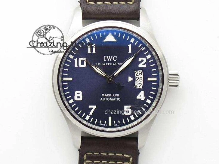 MIROTIME 0410 Mark XVII Le Petit Prince MK Maker 1:1 Best Edition SS Blue Dial A2892 On Brown Leather Strap GoodFit 7379